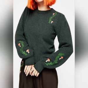 NWOT Fable Embroidered Jumper